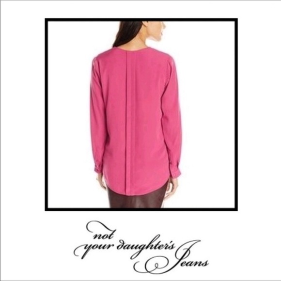 NYDJ Modern Tunic Long Sleeve Berry Tweed new - Picture 4 of 5